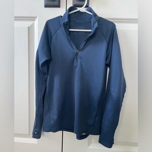 Patagonia kids Capilene mid-weight zip neck base layer shirt